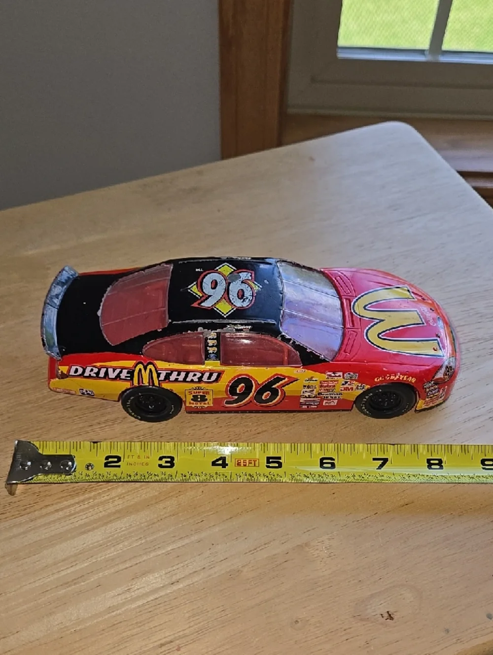 McDonald's Red and Black Race Car Toy - Kids Collectible